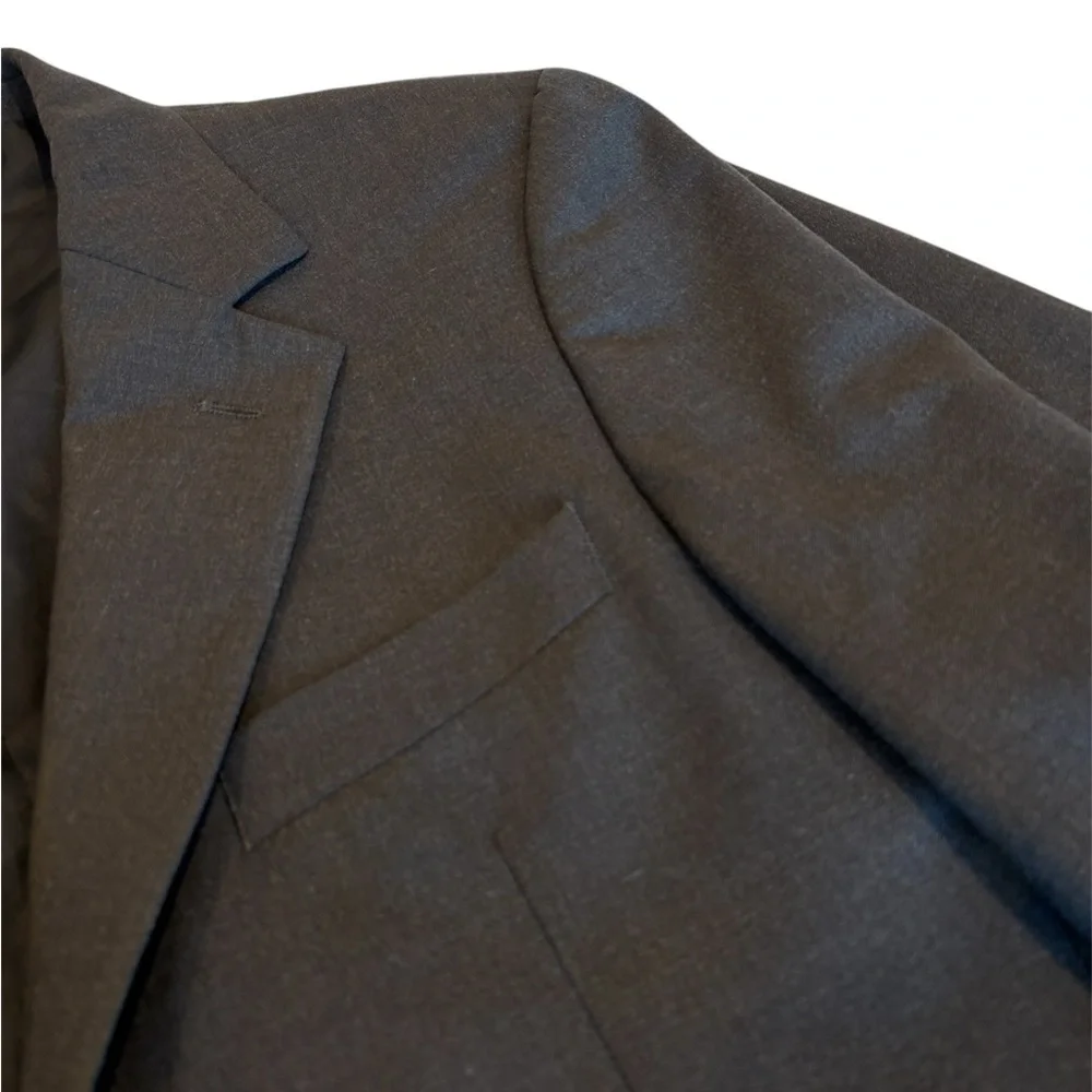 Brooks Brothers 346 Stretch Men’s 37R Gray Suit Jacket Sport Coat Blazer Modern